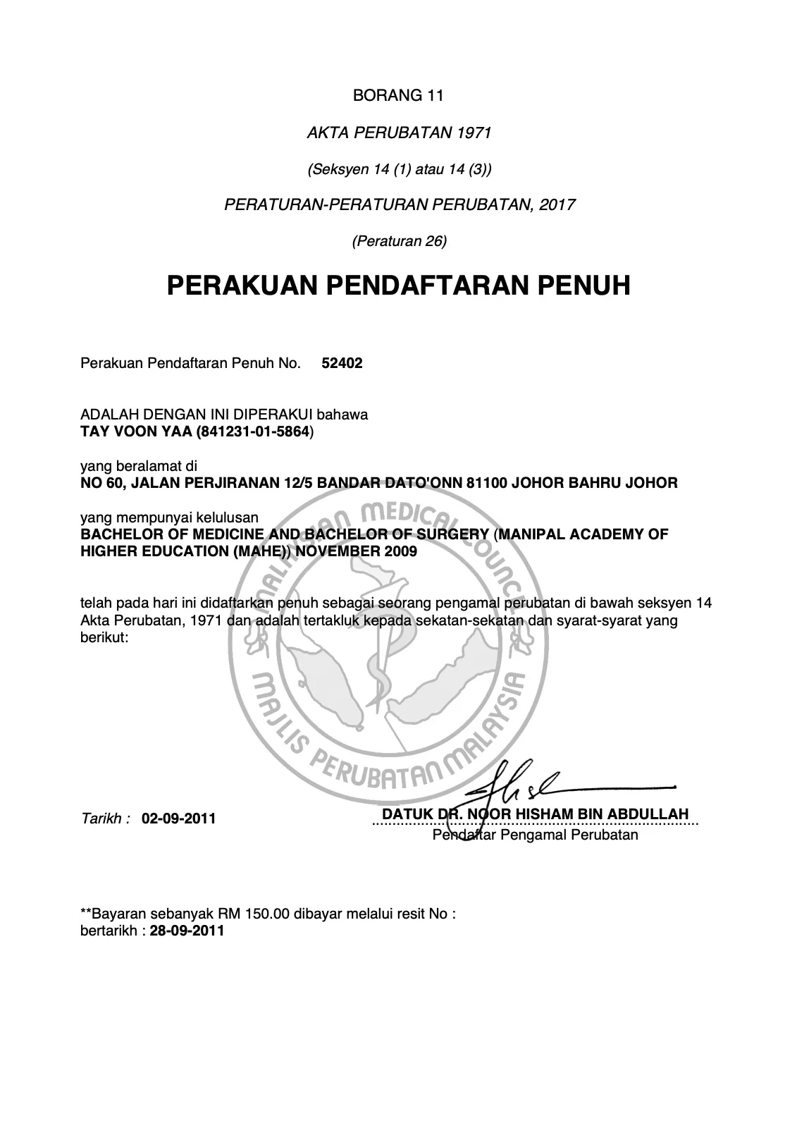 Full Medical Registration
